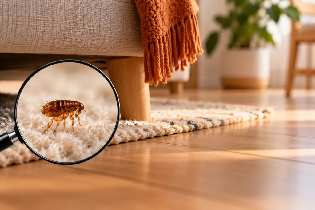 Pulgas en casa en otoño: detectarlas, causas y cómo eliminarlas